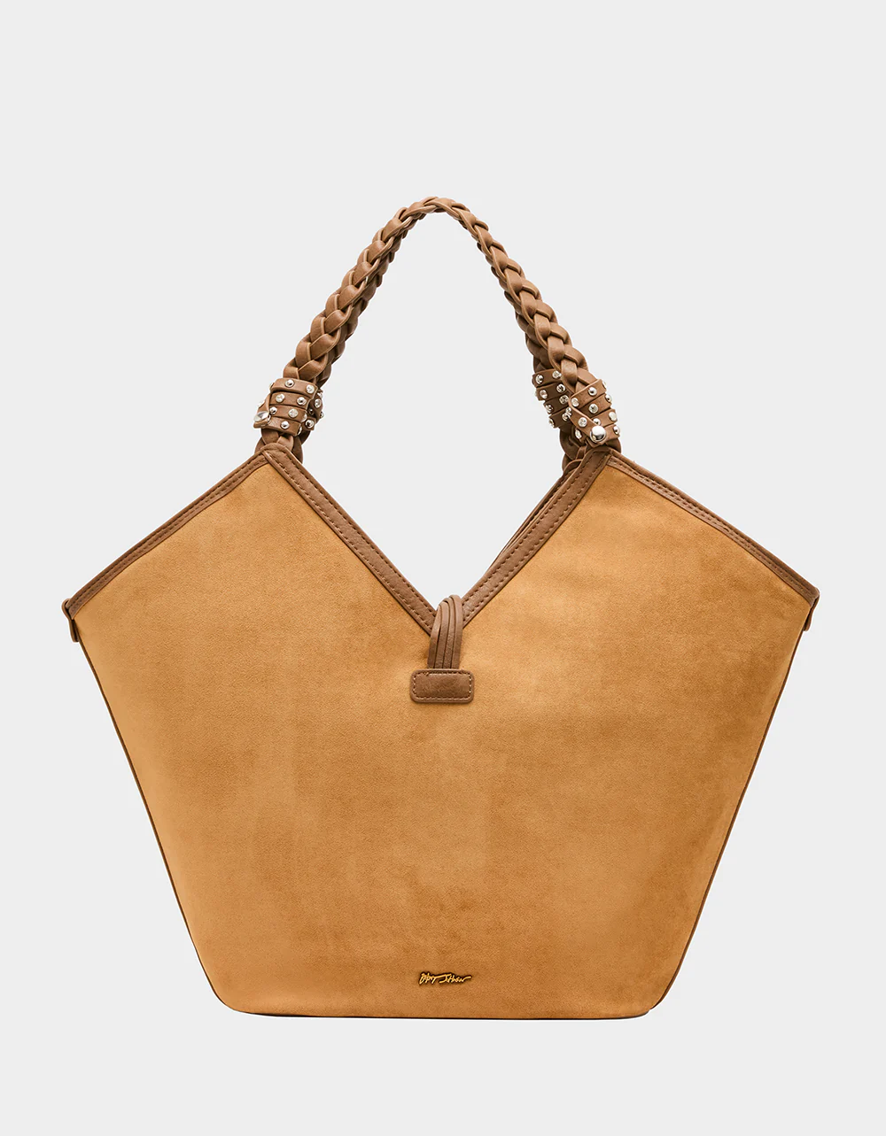 SUEDE TULIP TOTE TAN - Image 5