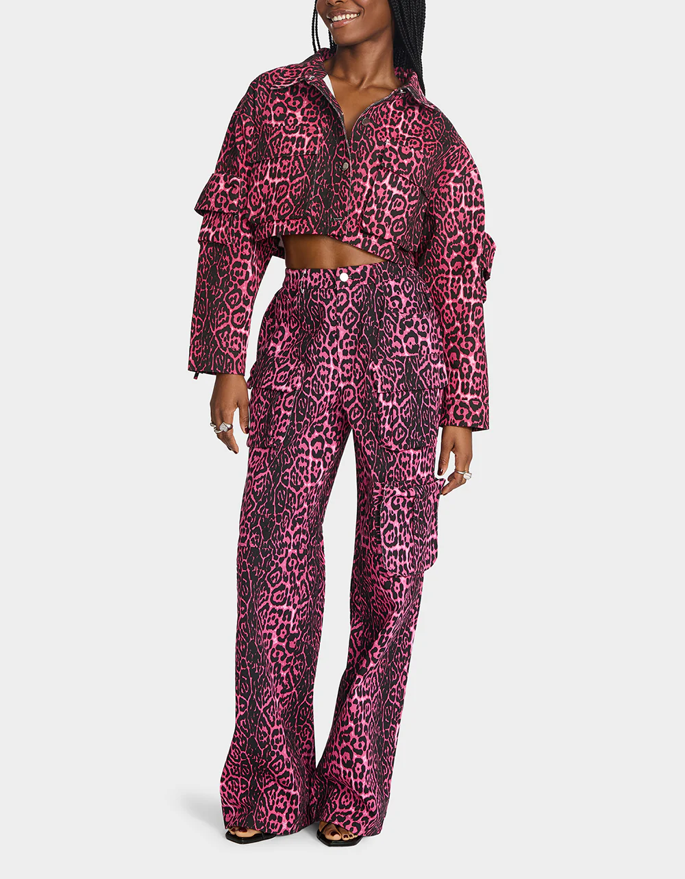 YUKI CROPPED JACKET PINK - Image 7