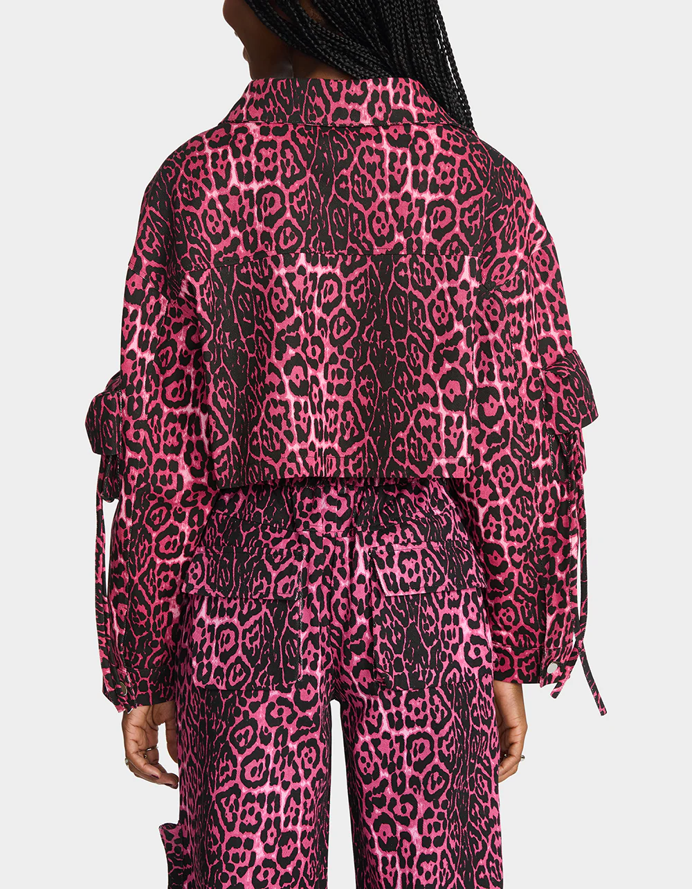 YUKI CROPPED JACKET PINK - Image 4