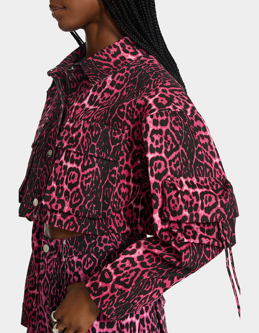 YUKI CROPPED JACKET PINK - Image 5